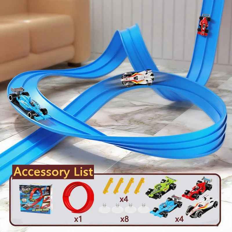 Kletshuts™ FlexibleRacer: Kreativt Bygbart DIY Fleksibelt Racerbanesæt