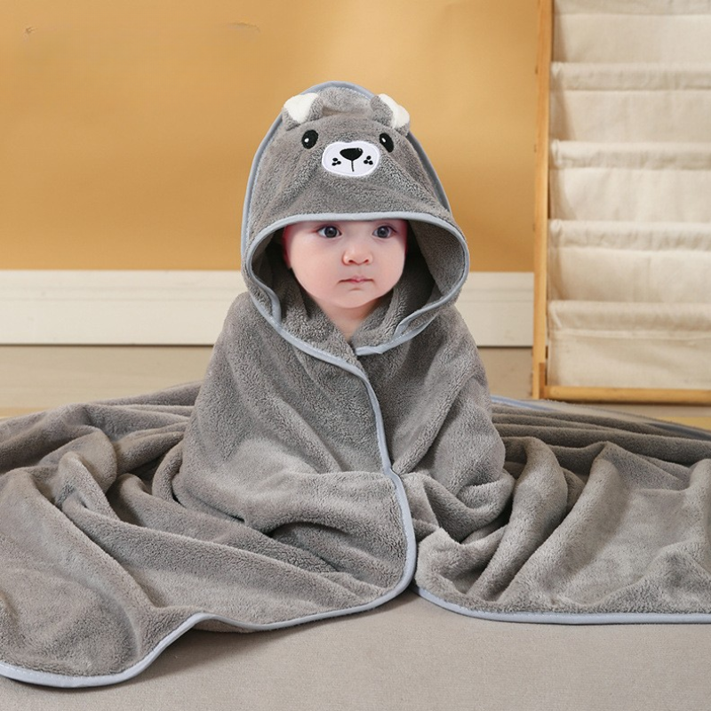 Kletshuts™ BabyBathrobe 1+1 GRATIS - Sødt Dyremotiv Babyhættebadekåbe
