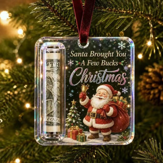 ChristmasCash 1+2 GRATIS - Dekorativ Akryl Julepengehænger Ornament