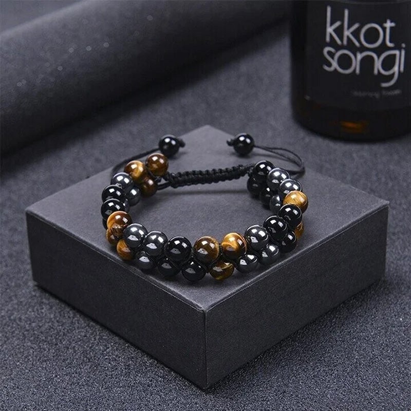 Jewelance™  ProtectionBracelet 1+1 GRATIS: Dobbelt Lag Tiger's Øje Beskyttelse Armbånd