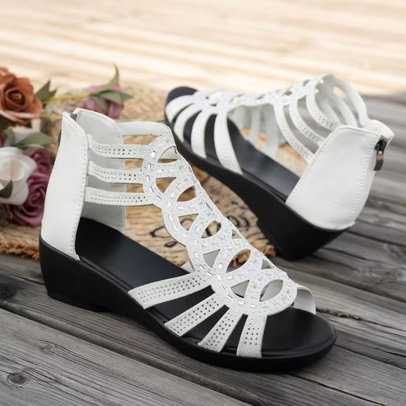 Happy™ FashionSandals - Elegant Mode Wedge Med Baglynlås Sandaler