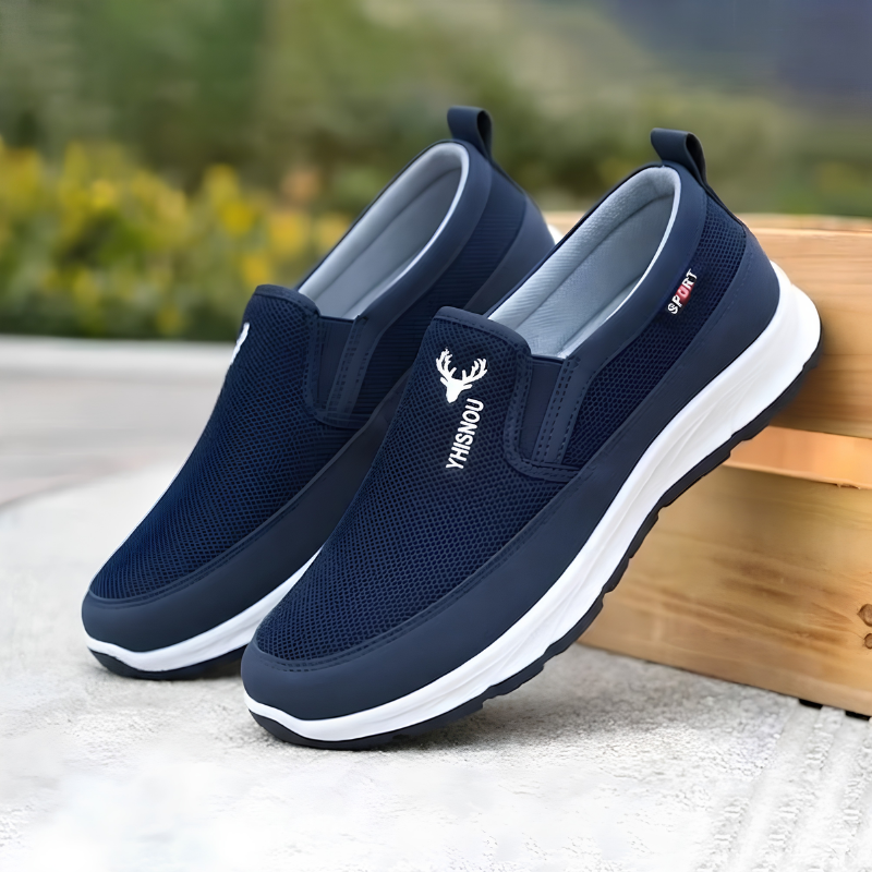 Happy™ EasyShoes: Mænds Stilfulde Tilfældig Komfortable Smutte-På Båd Let Sko