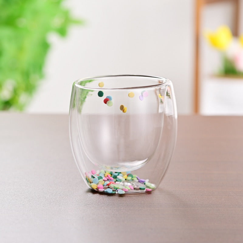 CrystalMug - Dobbelt Lagdelt Kreativ Glas Krus