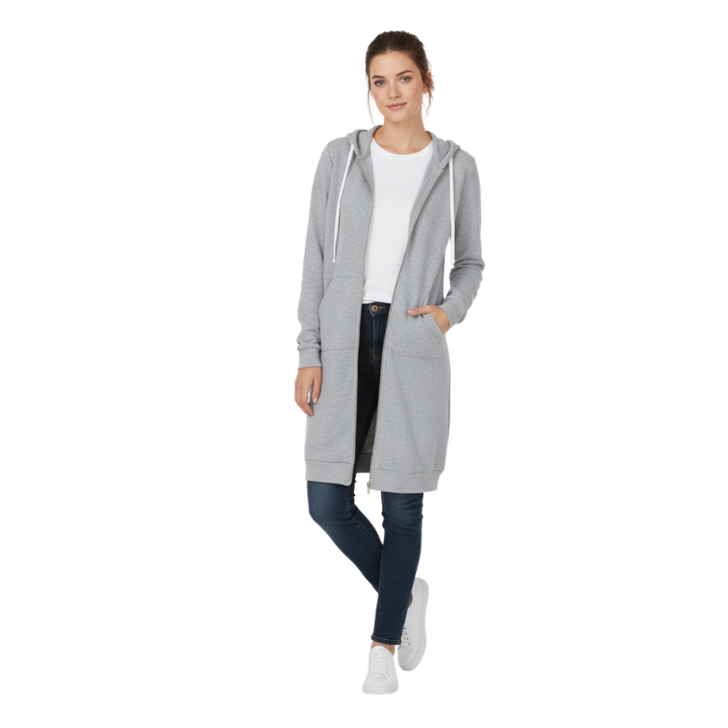 Icone™ CozyHoodie: Kvinders Zip-Up Cozy Lang Hoodie