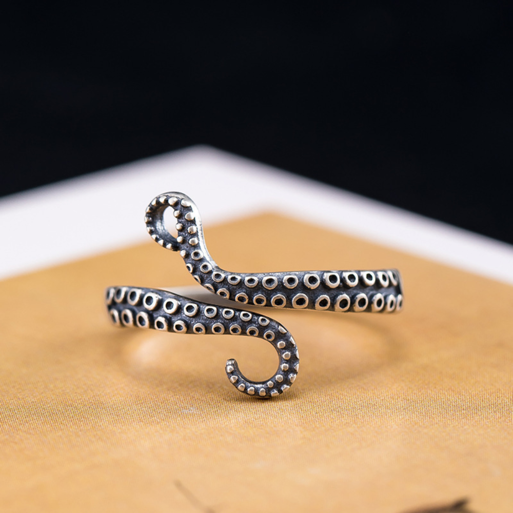 Jewelance™ OctopusRing 1+2 GRATIS: Justerbar Retro Blæksprutte Mode Ring