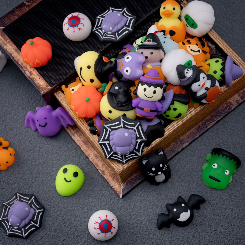 Kletshuts™ HalloweenSquishy: Halloween Kneb Eller Behandle Squishy Spand Legetøj