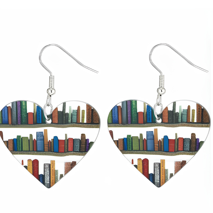 Jewelance™ BookEarrings 1+1 GRATIS: Stilfulde Farverige Retro Bogøreringe
