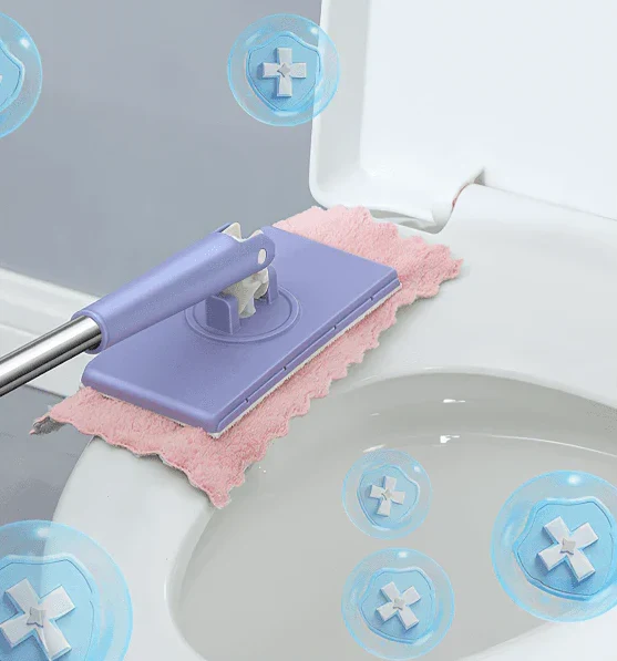 Cleaner Pro° ClampingMop: Automatisk Hurtig Tør Fastspænding Moppe Til Våd Og Tør Rengøring