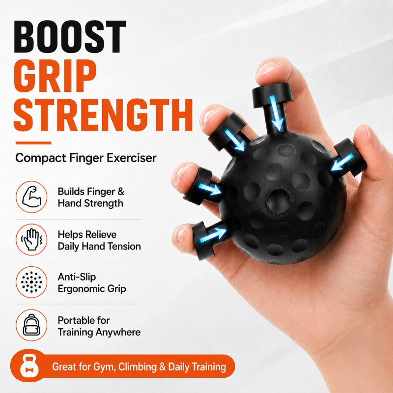 GripFlex 1+1 GRATIS: Uafhængig Finger Grip Fleksibilitet Og Styrketræner Værktøj