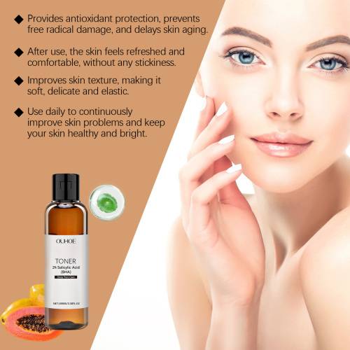 Salicylsyre toner med centella og papaya