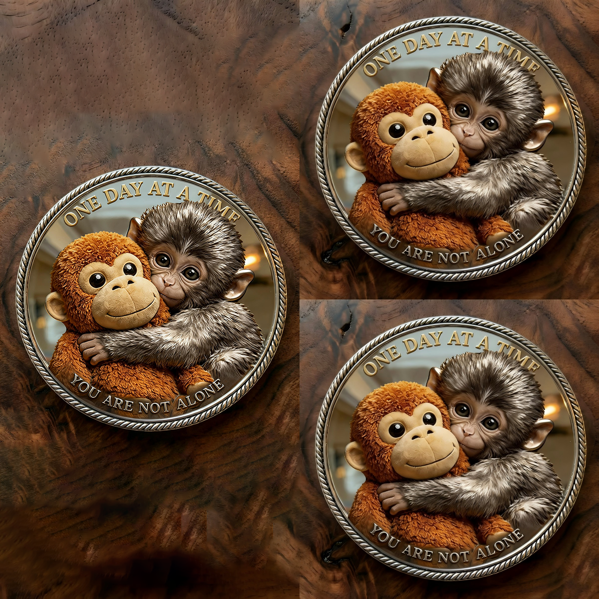 MonkeyCoin 1+2 GRATIS - Bedårende Og Meningsfuld Mindesmynt