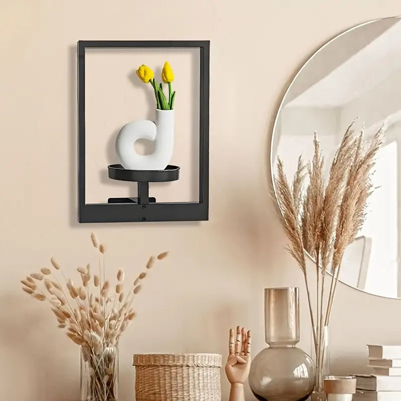 GlideHold® PlantFrame: Nem-Installation Dekorativ Moderne Plante Ramme Væg