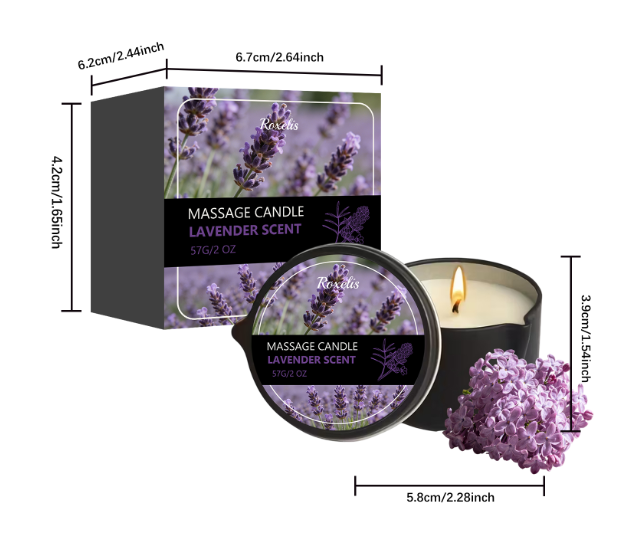 Lavendel duftlys til en rolig stemning