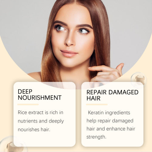 Ris keratin shampoo og balsam sæt