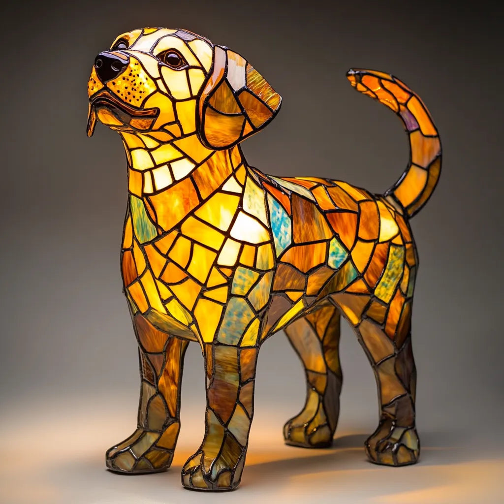 Lysende hund – håndlavet lampe, der varmer hjertet