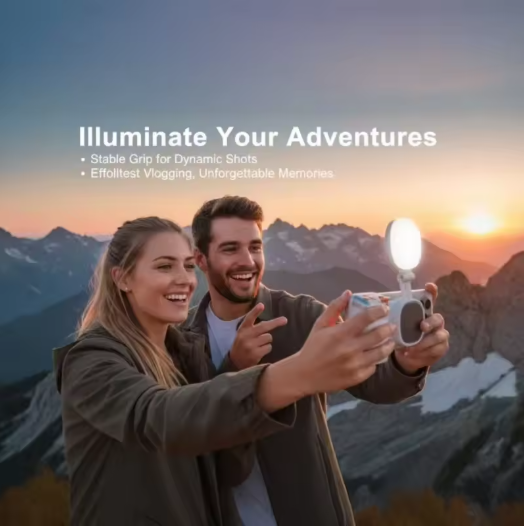 MagneticGrip - Perfekt Fotografi Magnetisk Telefon Greb med Fyldlys