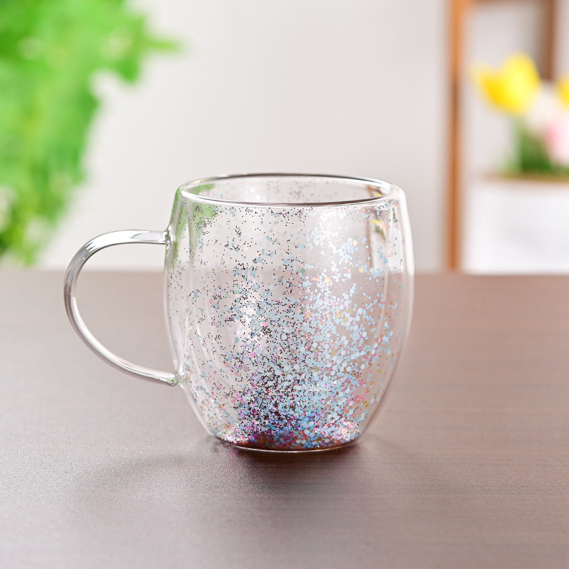 CrystalMug - Dobbelt Lagdelt Kreativ Glas Krus