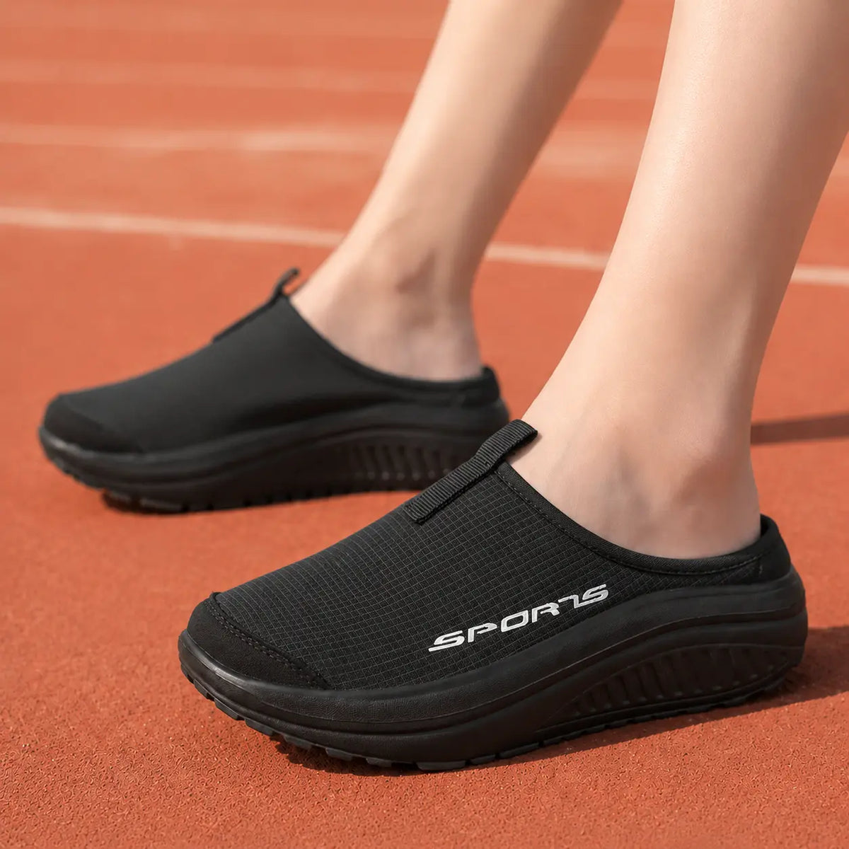 Ortopædiske slip-on hjemmesko med lukket tå til damer