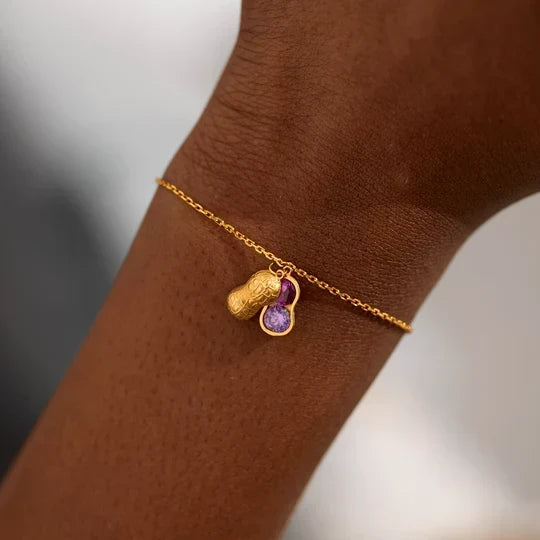 Jewelance™ PeanutBracelet - Tilpasset Peanut I En Pod Fødselssten Armbånd
