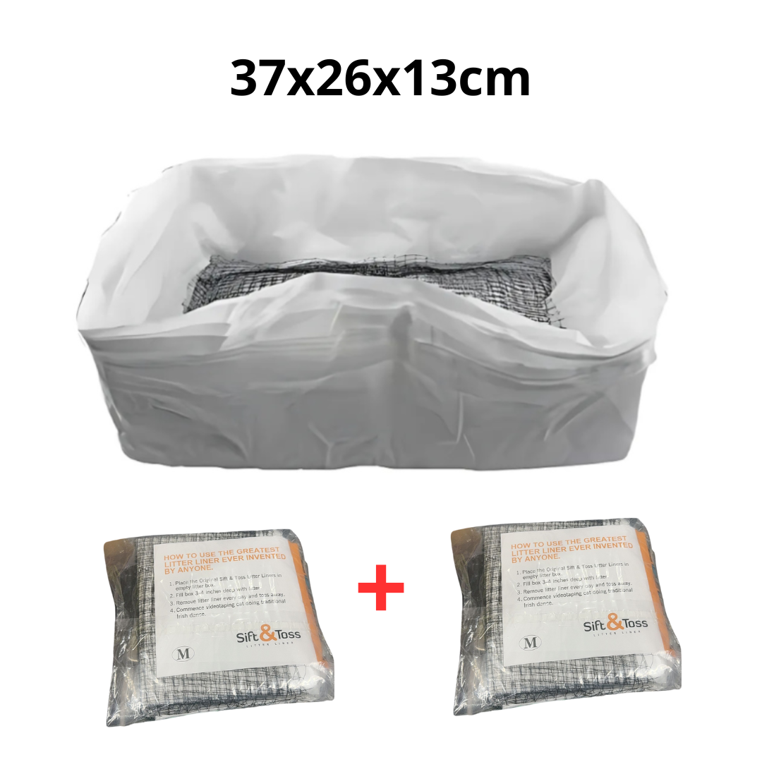 Catfri® WasteFilter 1+1 GRATIS: Genanvendelige Katte Strø Liners Til Affald Fjernelse