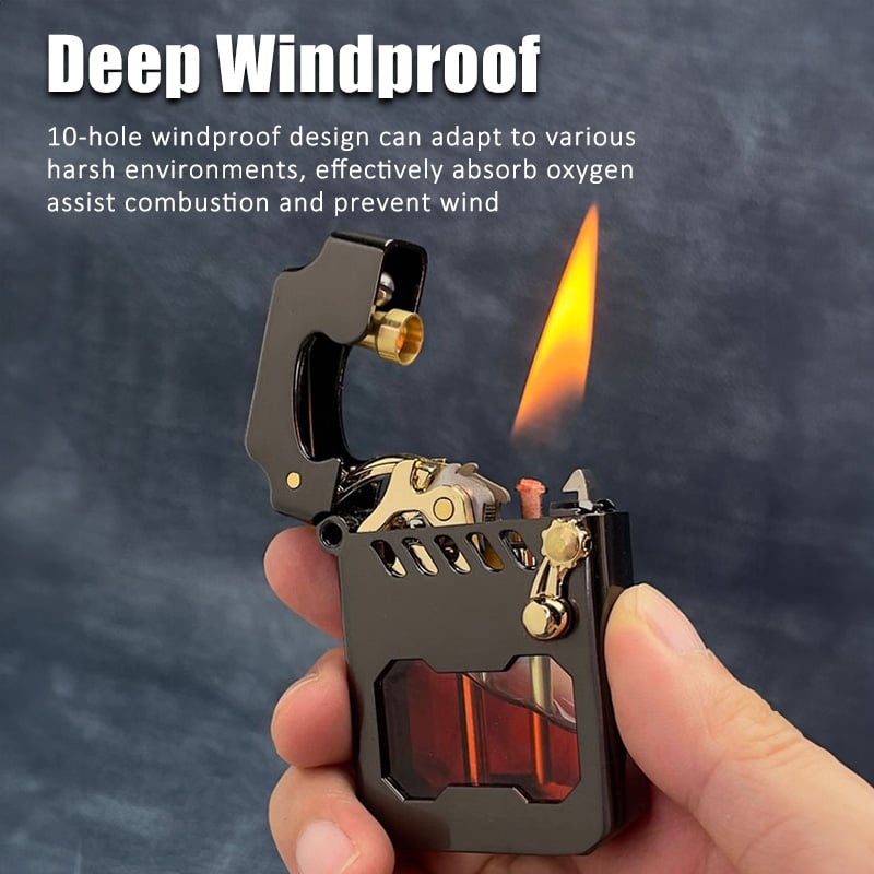 PowerLighter - Kraftig, Moderne Design, Vindfast Metal Lighter