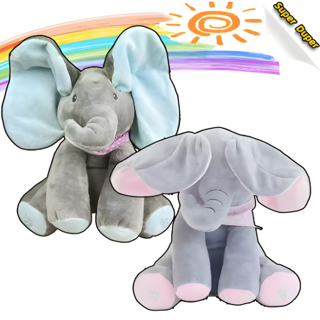 Kletshuts™ ElephantToy: Interaktiv Peekaboo Øre-Flappende Elefant Legetøj