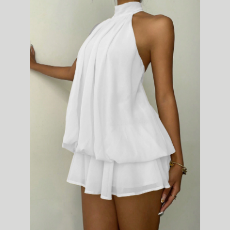 Icone™ GlamDress: Elegant Grime Hals I lag Design Mini Glam Kjole