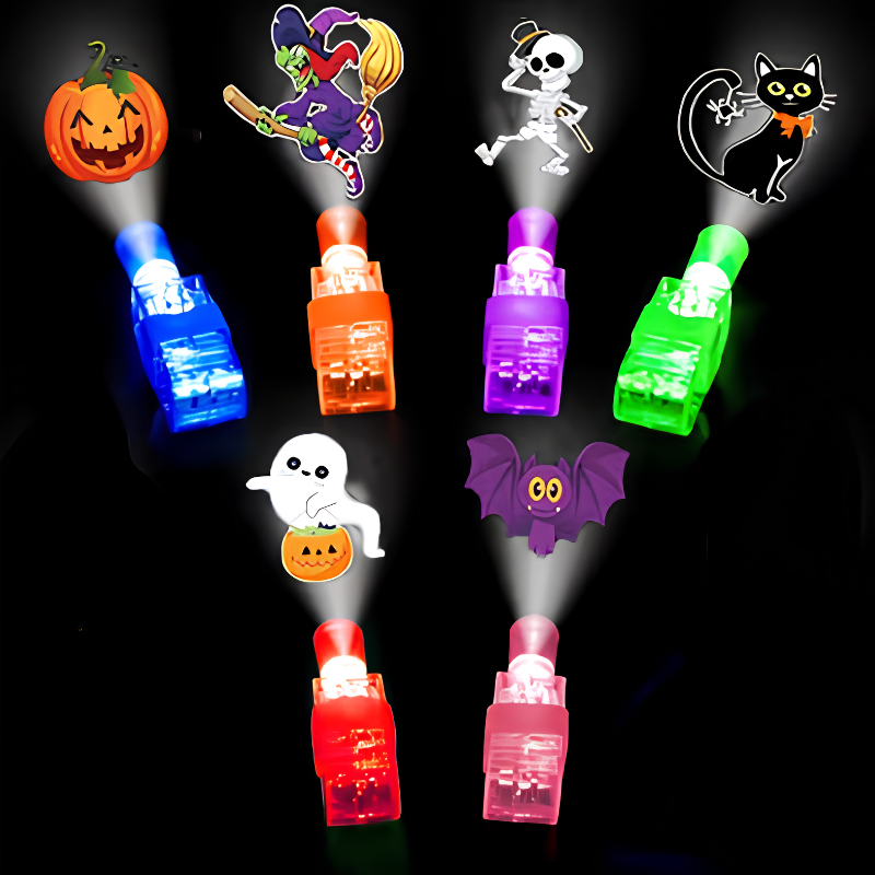 Kletshuts™ FingerLights - Sjove Ferietemaer Fingerprojektor Lys