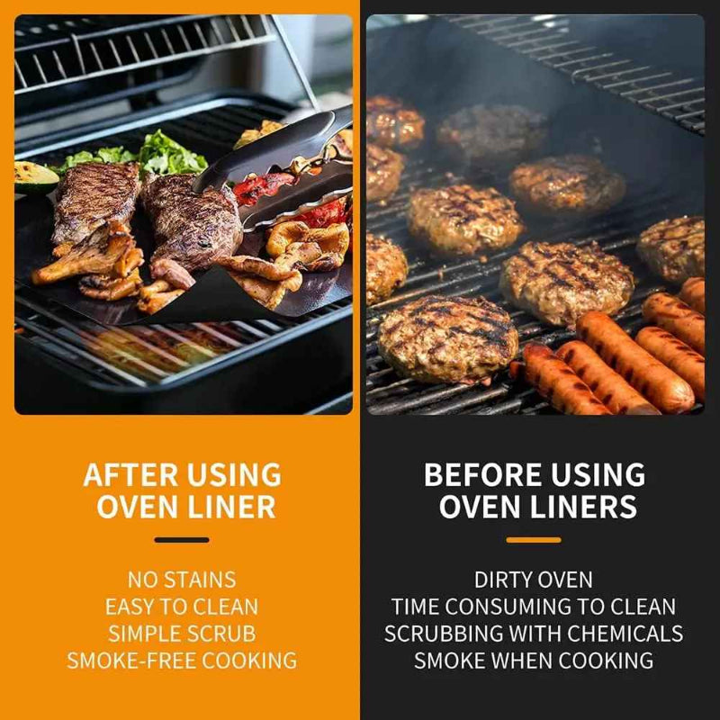 Globetrek° GrillMat – Klæbefri BBQ Grillmåtter Med Letklippet Æske