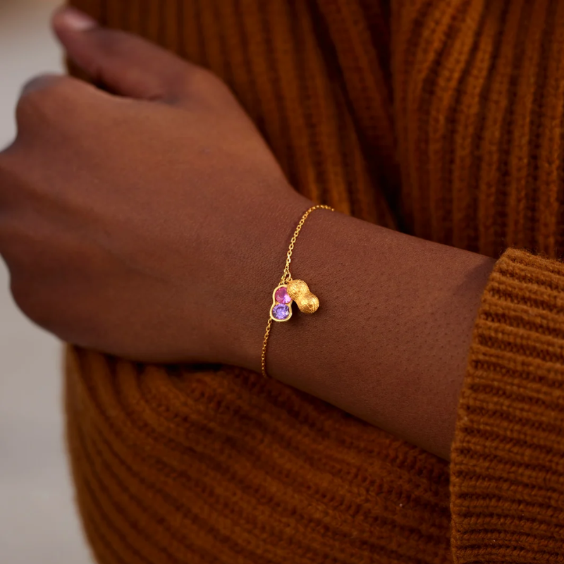 Jewelance™ PeanutBracelet - Tilpasset Peanut I En Pod Fødselssten Armbånd