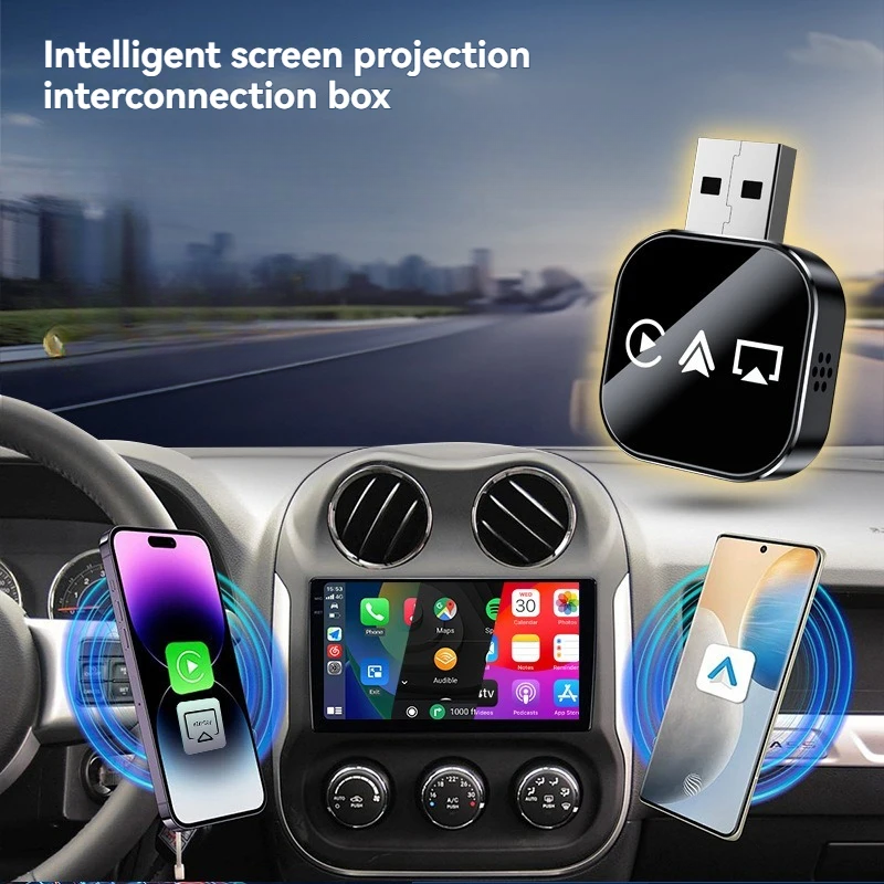 SmartPlug™ – Universel Smart Stik Trådløs CarPlay Og Android Auto Adapter