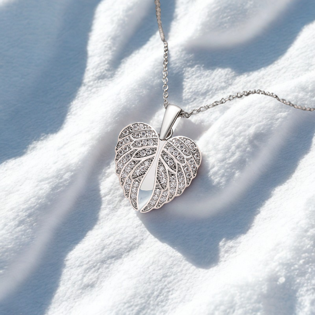 Jewelance™ PersonalizedNecklace: Elegant Engelvinger Personligt Modehalskæde