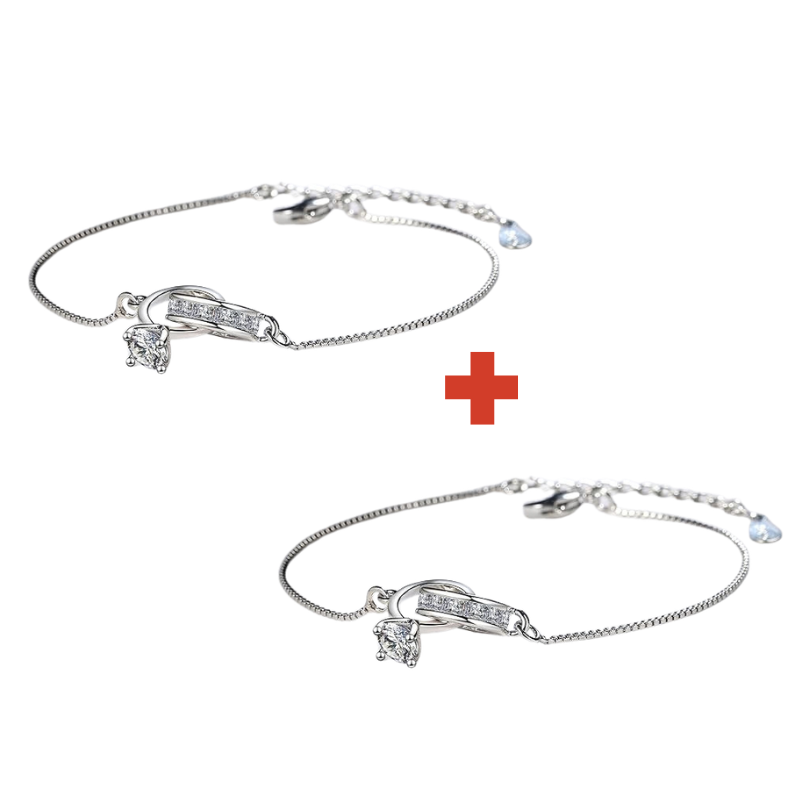 Jewelance™ InterlockingBracelet 1+1 GRATIS - Elegant Sammenflettet Ægtepar Ring Mode Armbånd