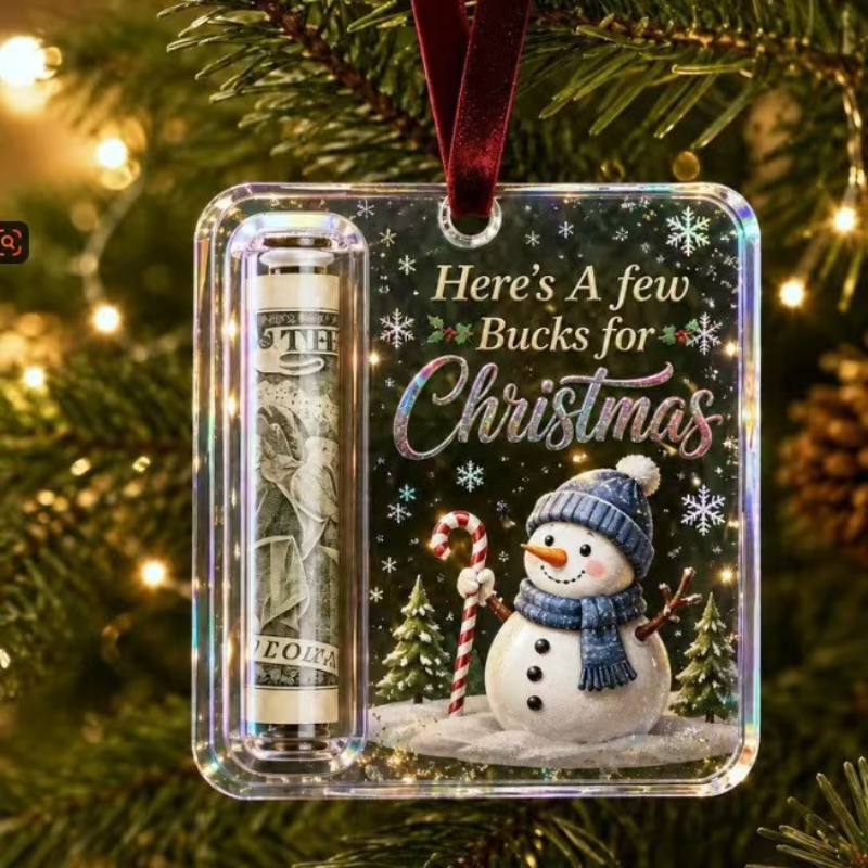 ChristmasCash 1+2 GRATIS - Dekorativ Akryl Julepengehænger Ornament
