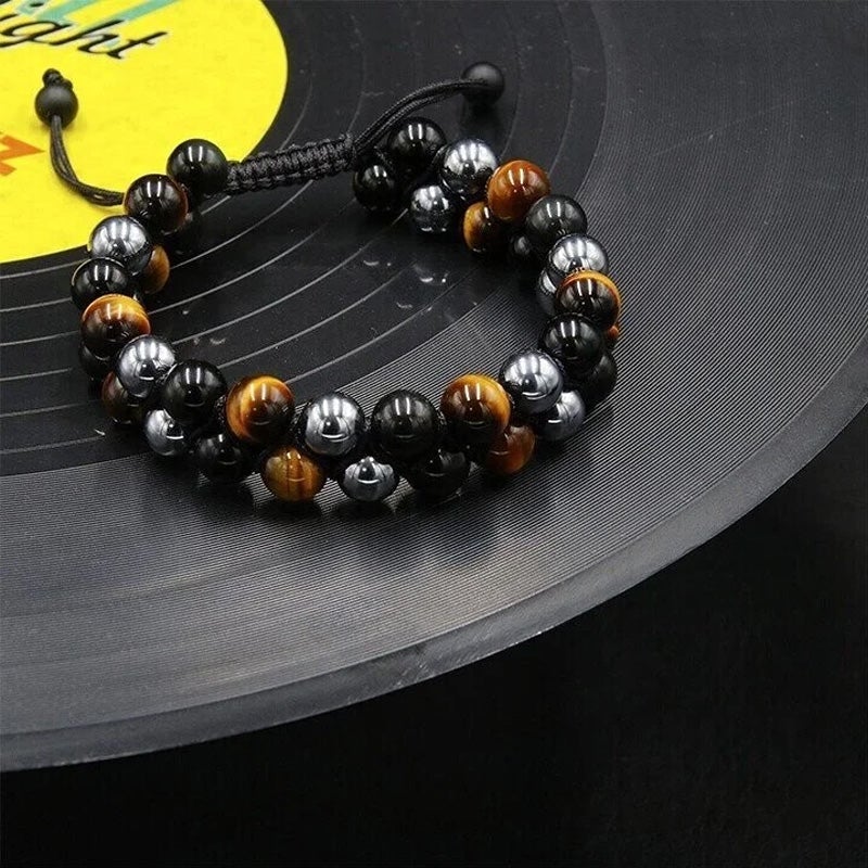 Jewelance™  ProtectionBracelet 1+1 GRATIS: Dobbelt Lag Tiger's Øje Beskyttelse Armbånd