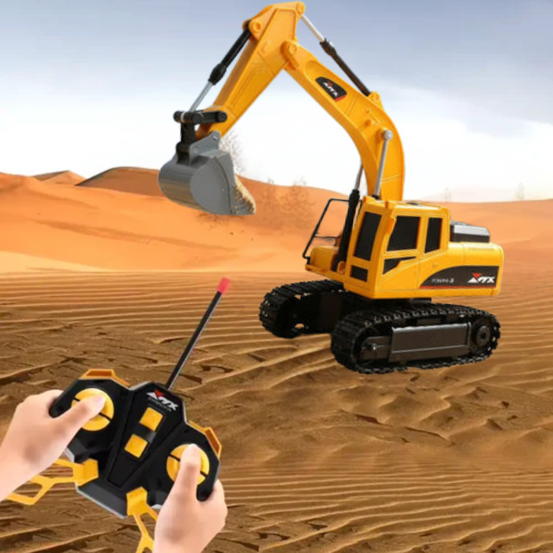 Kletshuts™ ExcavatorToy: Fjernbetjening Børn Gravemaskine Legetøj