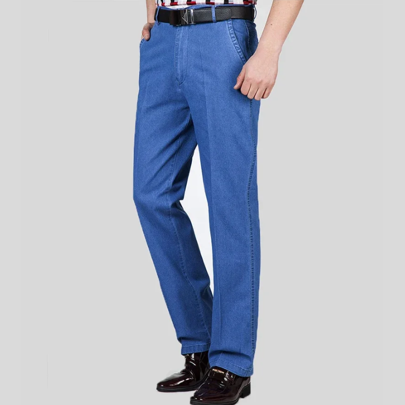 Icone™ RetroJeans: Herres Højtaljede Tilfældig Retro Jeans