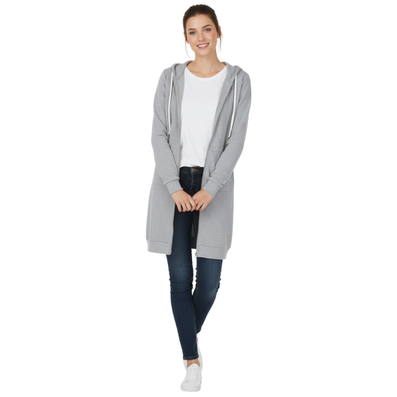 Icone™ CozyHoodie: Kvinders Zip-Up Cozy Lang Hoodie