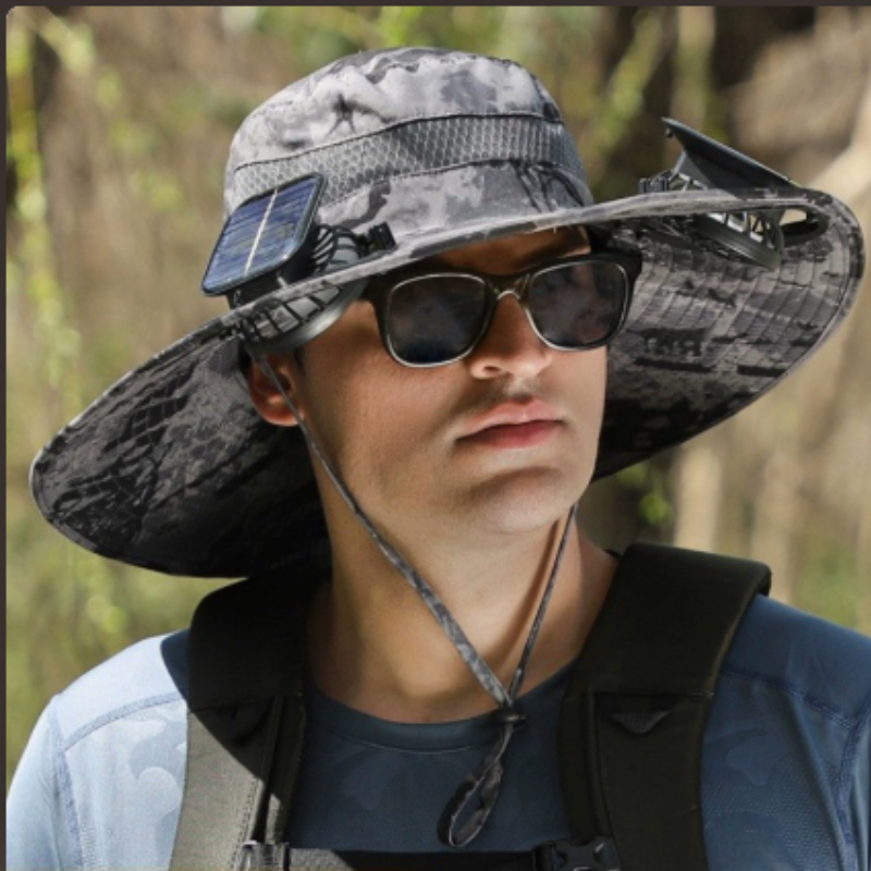 Icone™ FanHat - Solenergidrevet 2 I 1 Bærbare ventilatorer Og Hat