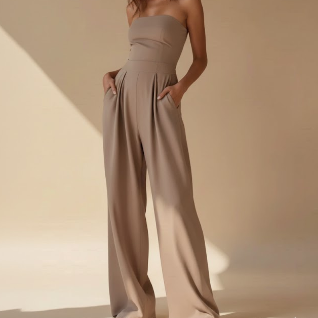 Icone™ WomenJumpsuit: Stilfuld Ærmeløs Design Kvinder Jumpsuit Med Sidelommer