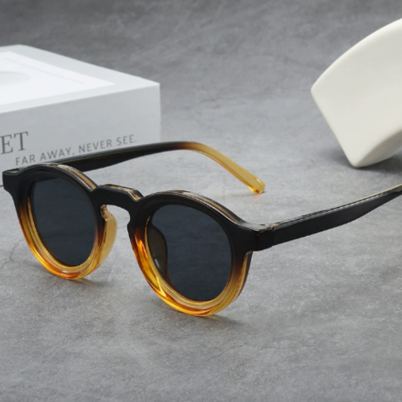 RetroSunglasses 1+1 GRATIS - Vintage Rund Ramme Retro Solbriller