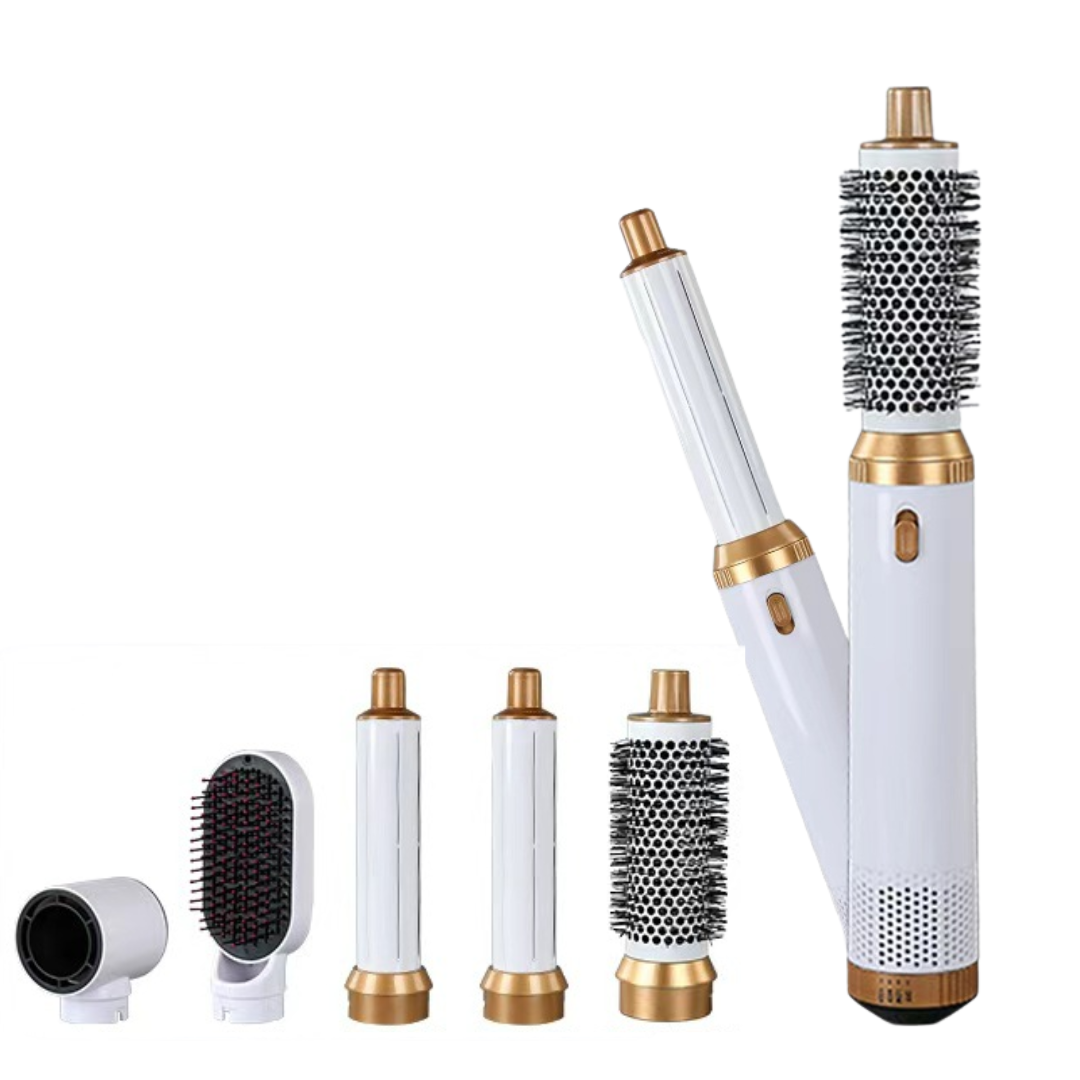 Rose® StylingBrush: 5-In-1 Udskiftelig Hår Føntørrer Og Styling Børste