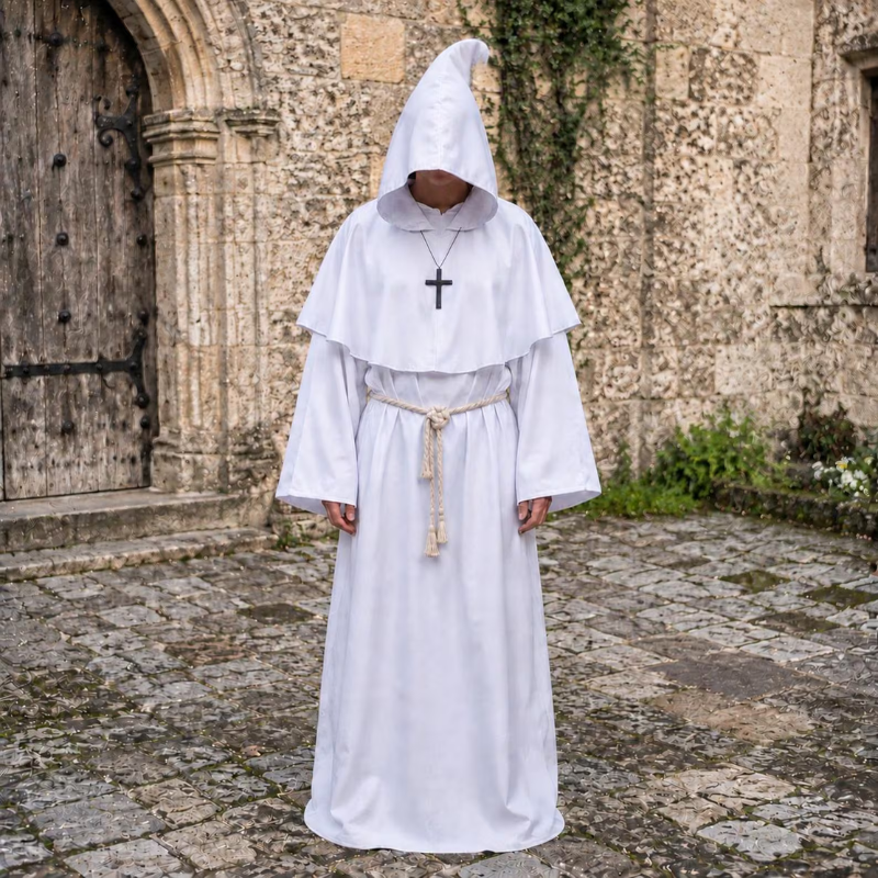 Icone™ MonkCostume - Halloween Middelalder Munk Præst Kappe Kostume