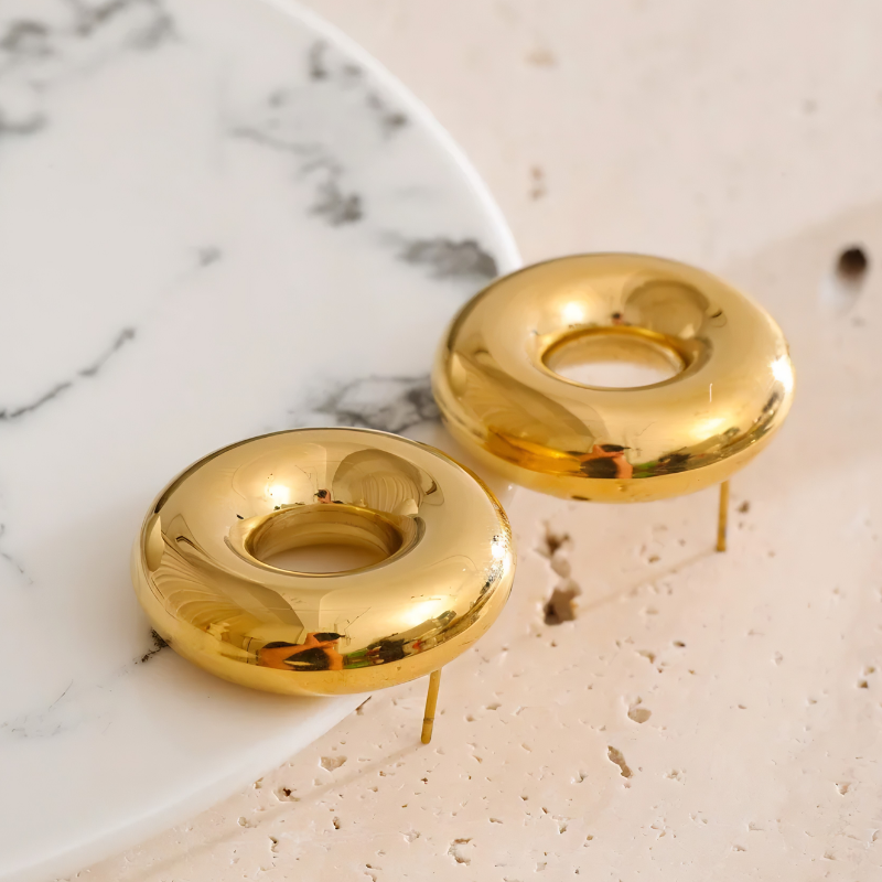 Jewelance™ RoundEarrings 1+1 GRATIS - Moderne Minimalistiske Elegante Runde Øreringe