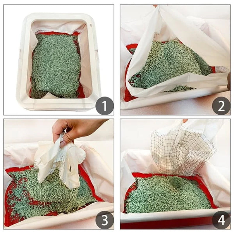 Catfri® WasteFilter 1+1 GRATIS: Genanvendelige Katte Strø Liners Til Affald Fjernelse