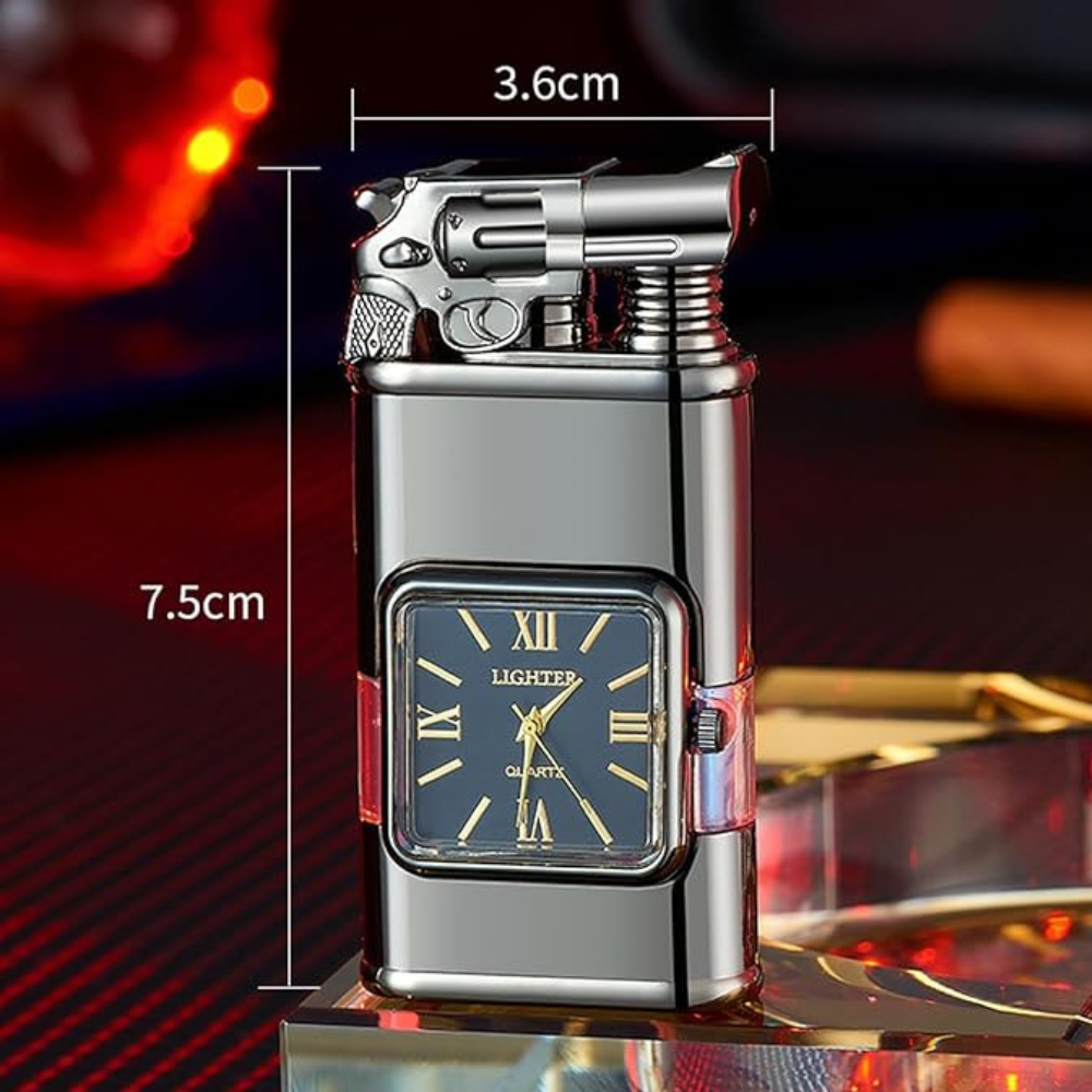 WatchLighter: Vintage Inspireret Multifunktionel Dobbelt Flamme Ur Lighter