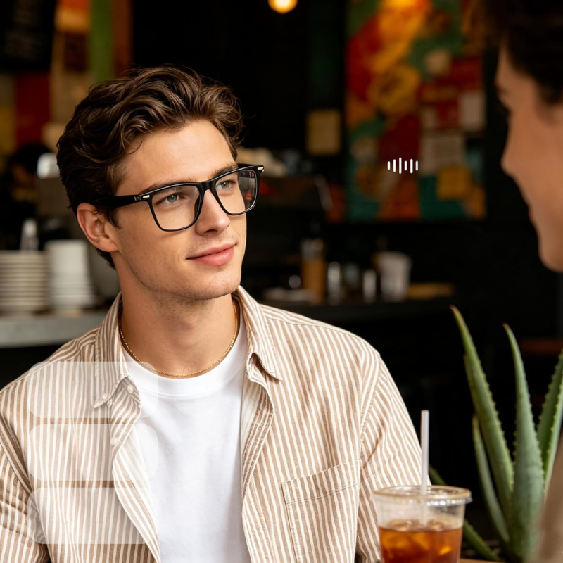 SmartGlasses™ - Multifunktionelle Smarte Livsstilsbærbare Audio- og Oversættelsesbriller