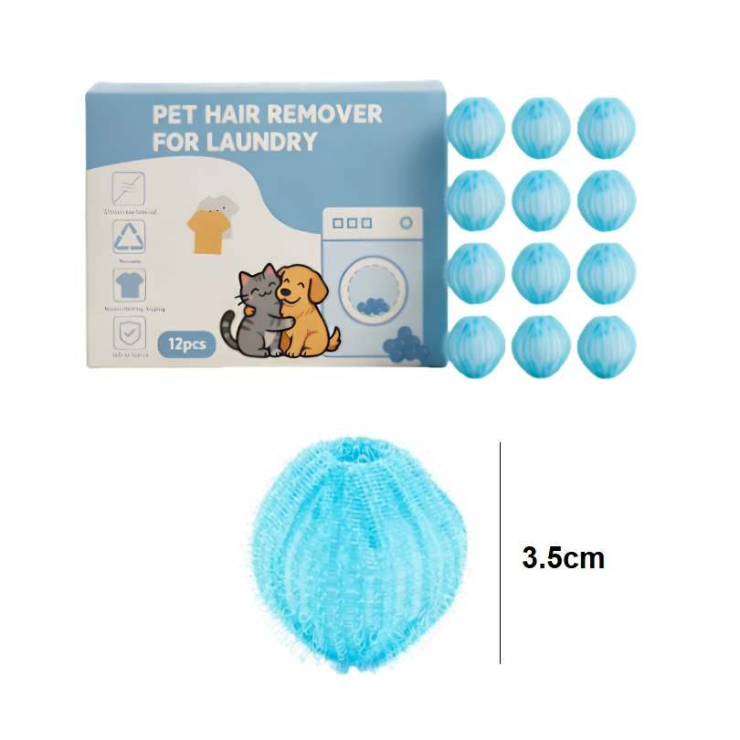 LaundryBalls 1+1 GRATIS: Genanvendelige Kæledyrshårfjerner Vaskebolde