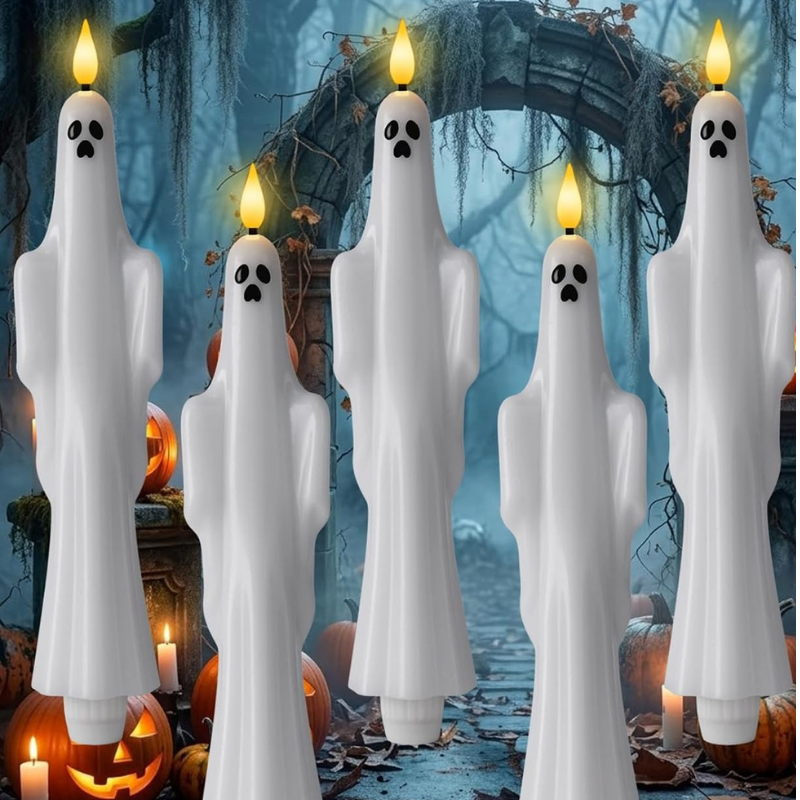 Ledsen™ SpookyLights 3+3 GRATIS: Dekorative Halloween LED Stearinlys