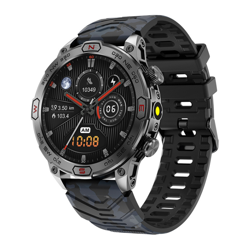 SwiftTime smartwatch med GPS, opkald og LED-lygte